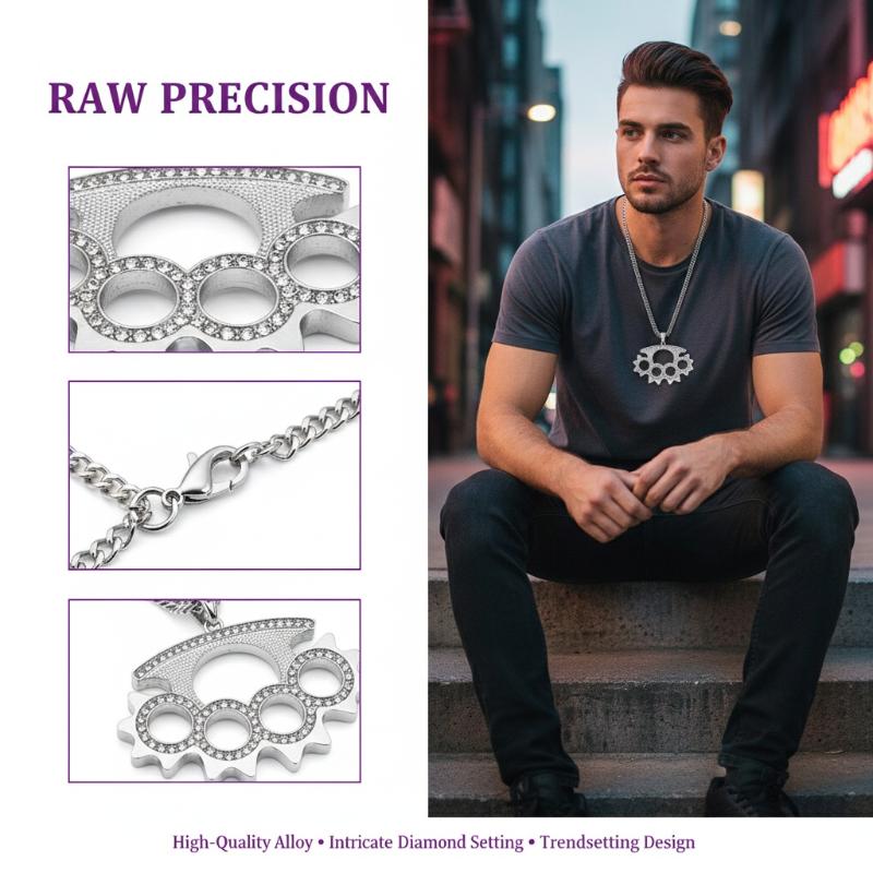 Colar de Pingente de Aço Inoxi - Layered Pendant Necklace Aesthetic avaliação e preço