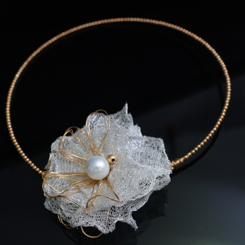 Sgarit moda feminina vintage k - Pearl Choker Necklace Vintage avaliação e preço