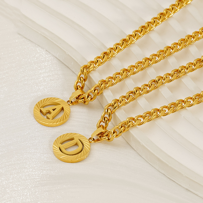 Colar inicial de corrente cuba - Initial Letter Necklace 18K Gold avaliação e preço