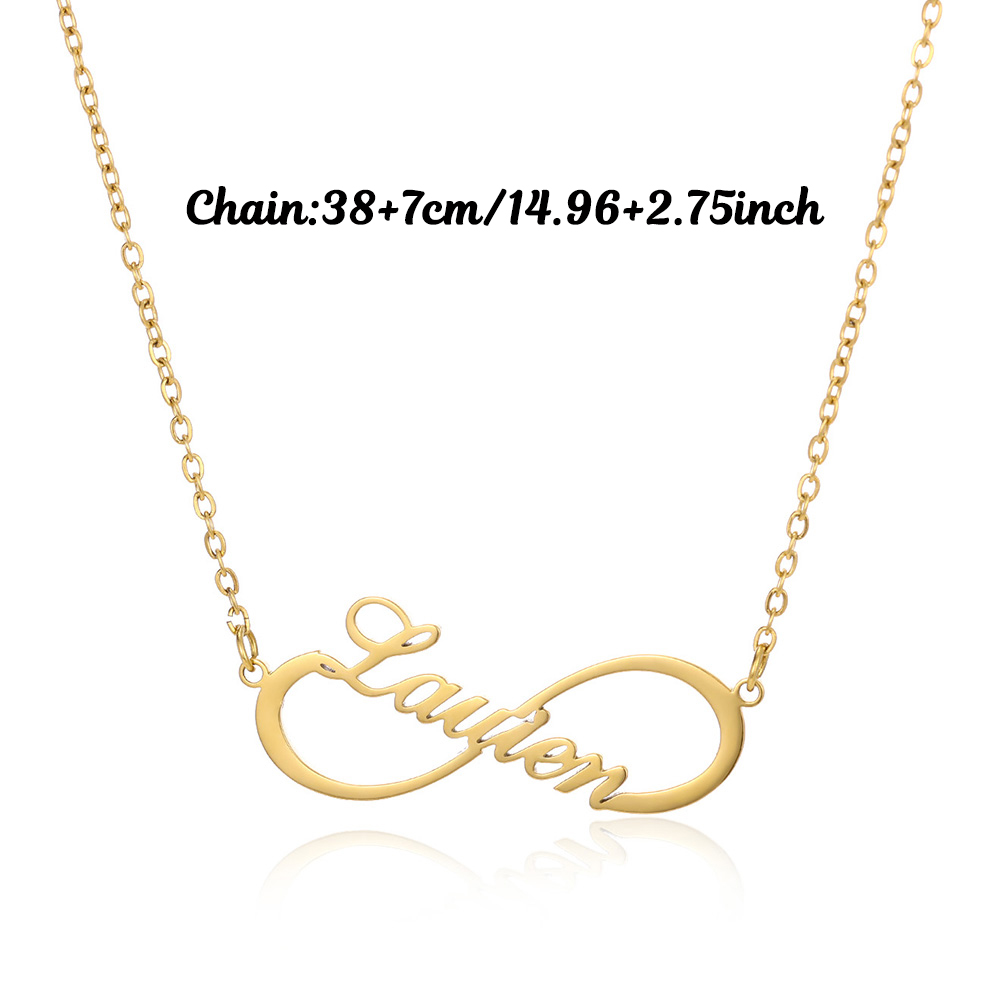 Colares Infinito Personalizado - Custom Name Necklace Stainless Steel avaliação e preço
