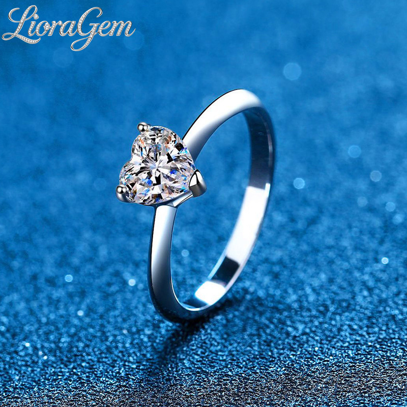 Anel de Moissanite LioraGem de - Moissanite Engagement Ring 1 Carat avaliação e preço