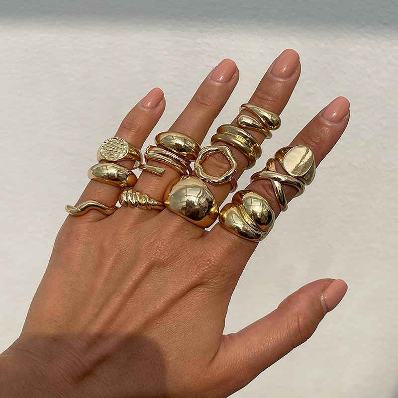Moda vintage anéis de metal pa - Vintage Punk Knuckle Rings Set avaliação e preço