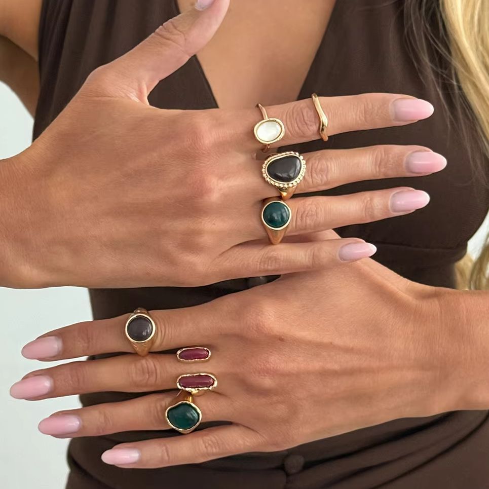 IngeSight.Z Conjunto de 7 Peça - Vintage Punk Knuckle Rings Set avaliação e preço