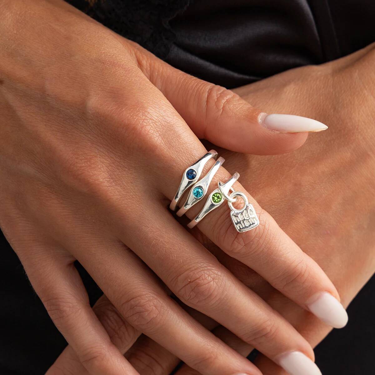 Conjunto de 3 Anéis Empilhávei - Vintage Punk Knuckle Rings Set avaliação e preço
