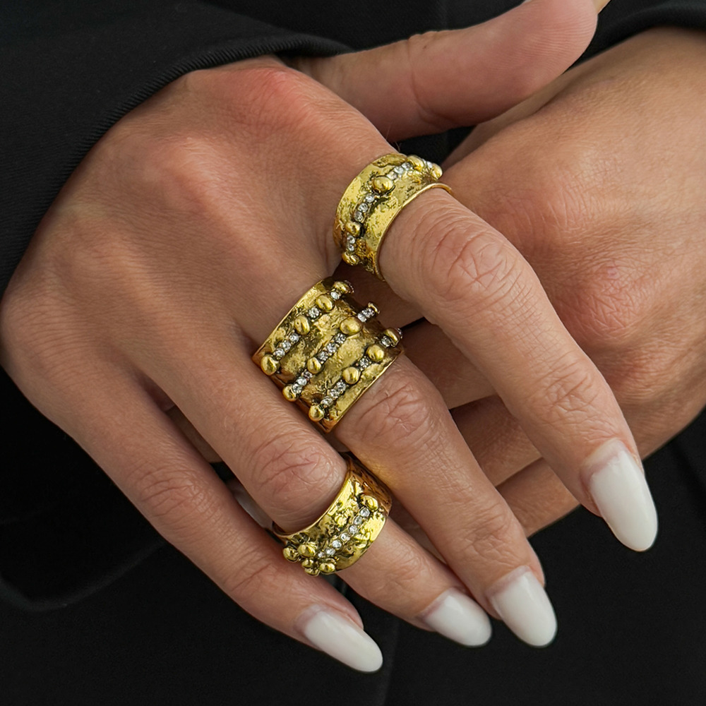 Conjunto de 3 Anéis Ajustáveis - Vintage Punk Knuckle Rings Set avaliação e preço