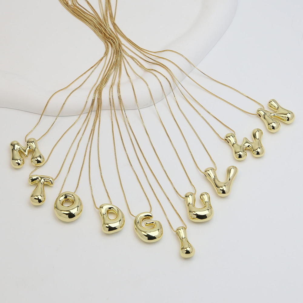 Colar Criativo com Pingente de - Initial Letter Necklace 18K Gold avaliação e preço