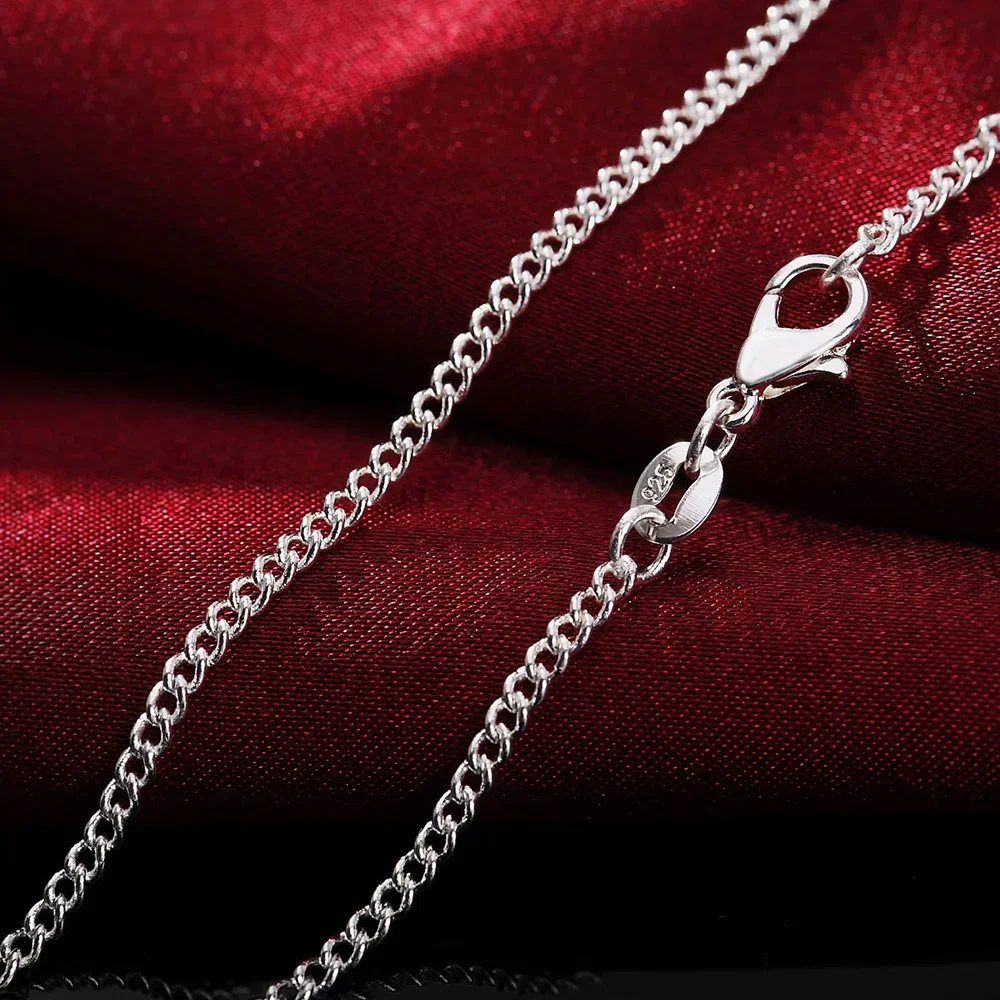 Clássico 925 colar de corrente - 925 Sterling Silver Chain Necklace Men avaliação e preço