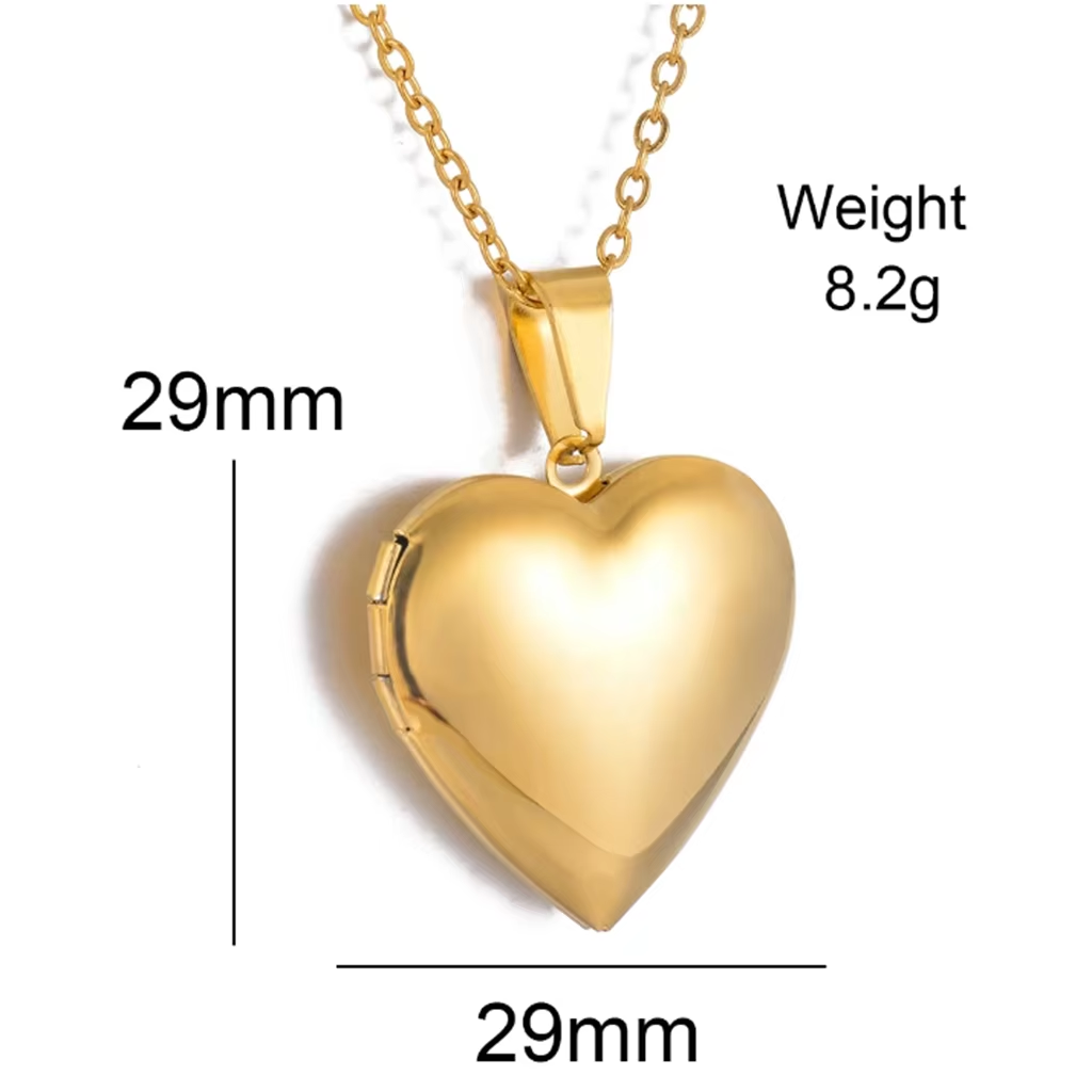 Personalizado coração nascimen - Heart Locket Necklace Photo avaliação e preço
