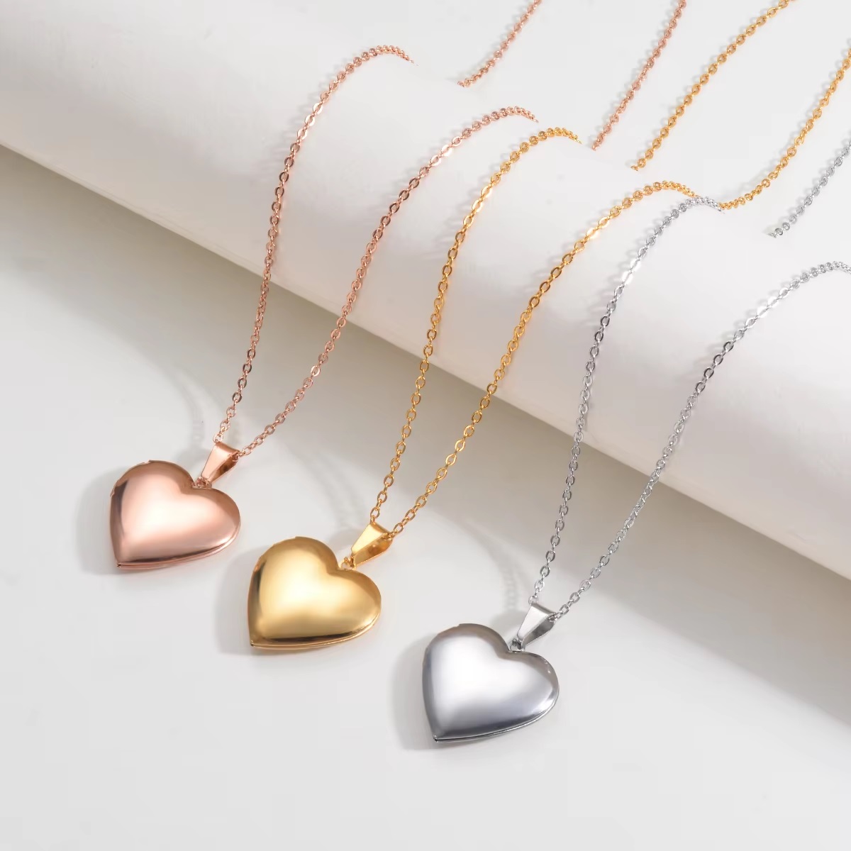 Personalizado coração nascimen - Heart Locket Necklace Photo avaliação e preço