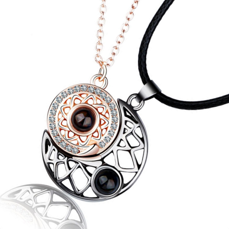 2 pçs/set casal correspondênci - Magnetic Couple Matching Necklaces avaliação e preço