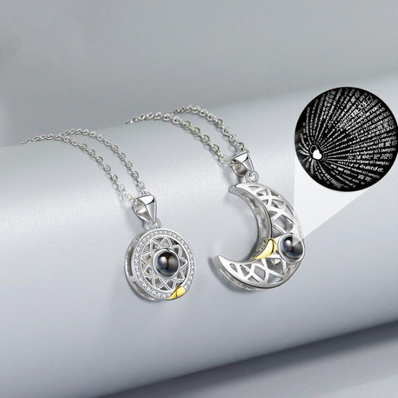 2 pçs/set casal correspondênci - Magnetic Couple Matching Necklaces avaliação e preço