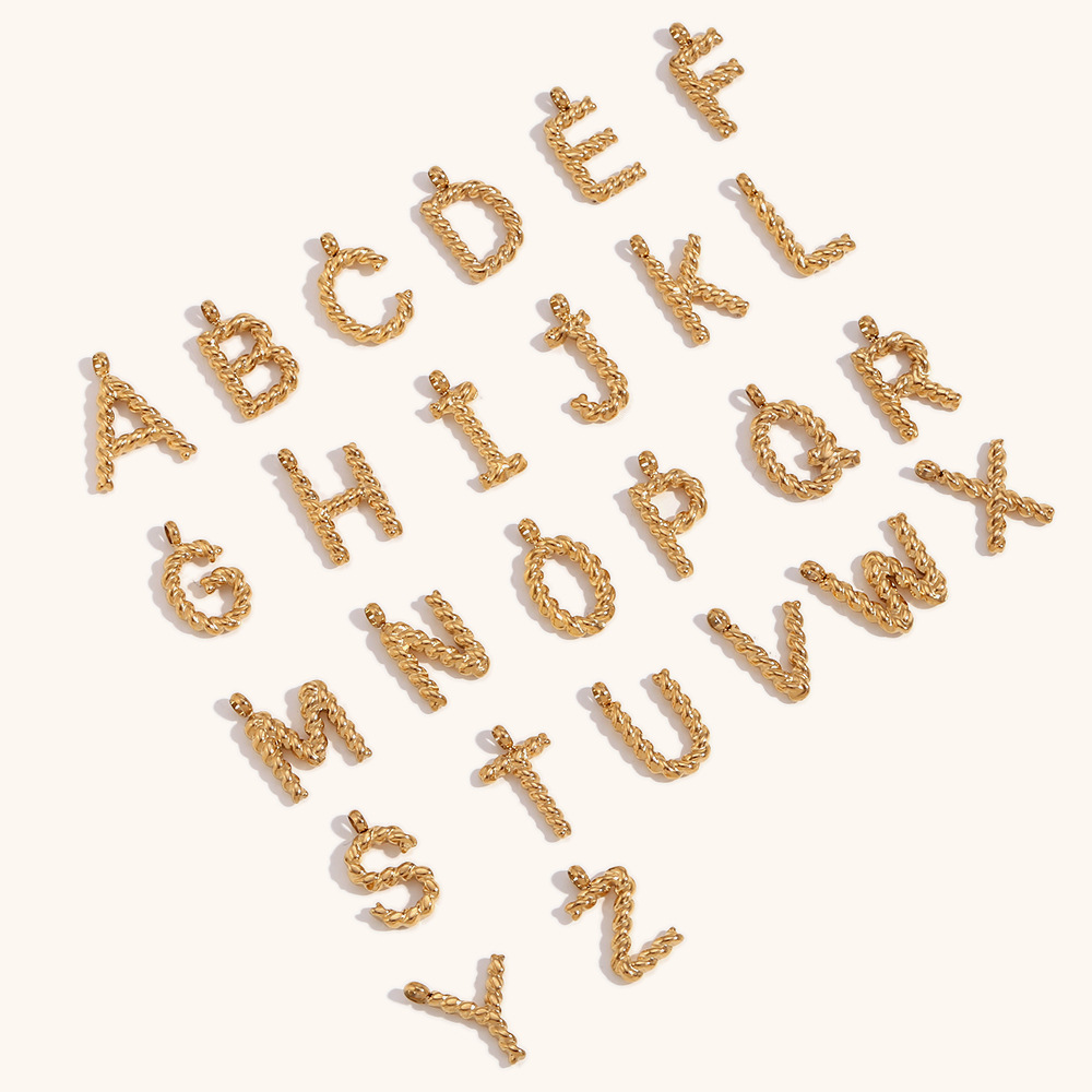 Colar personalizado com letras - Initial Letter Necklace 18K Gold avaliação e preço