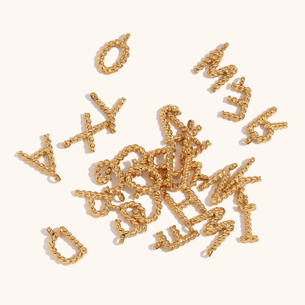 Colar personalizado com letras - Initial Letter Necklace 18K Gold avaliação e preço