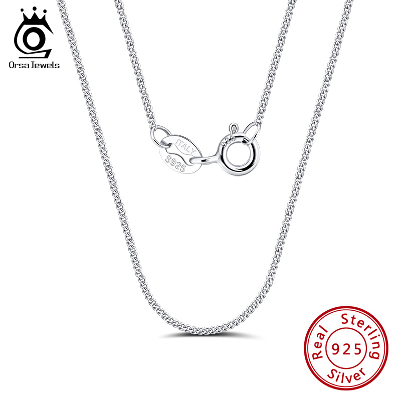 Orsa jóias italiano 925 prata  - 925 Sterling Silver Chain Necklace Men avaliação e preço