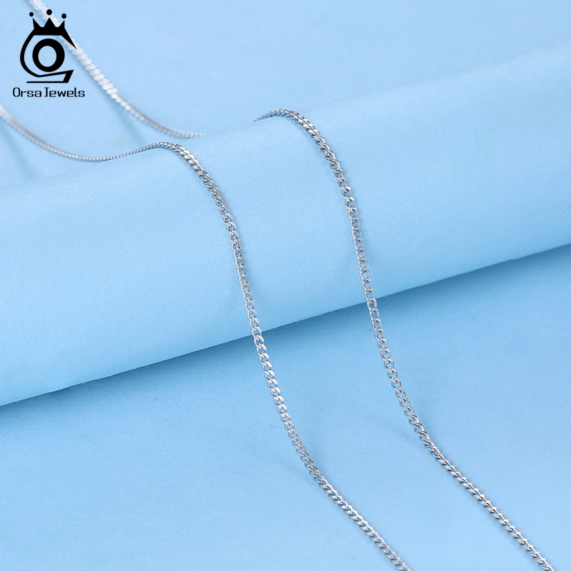Orsa jóias italiano 925 prata  - 925 Sterling Silver Chain Necklace Men avaliação e preço