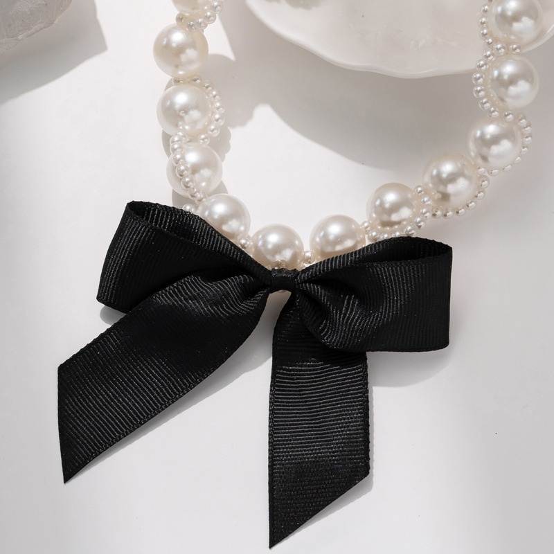 Gargantilha com fita de pérola - Pearl Choker Necklace Vintage avaliação e preço
