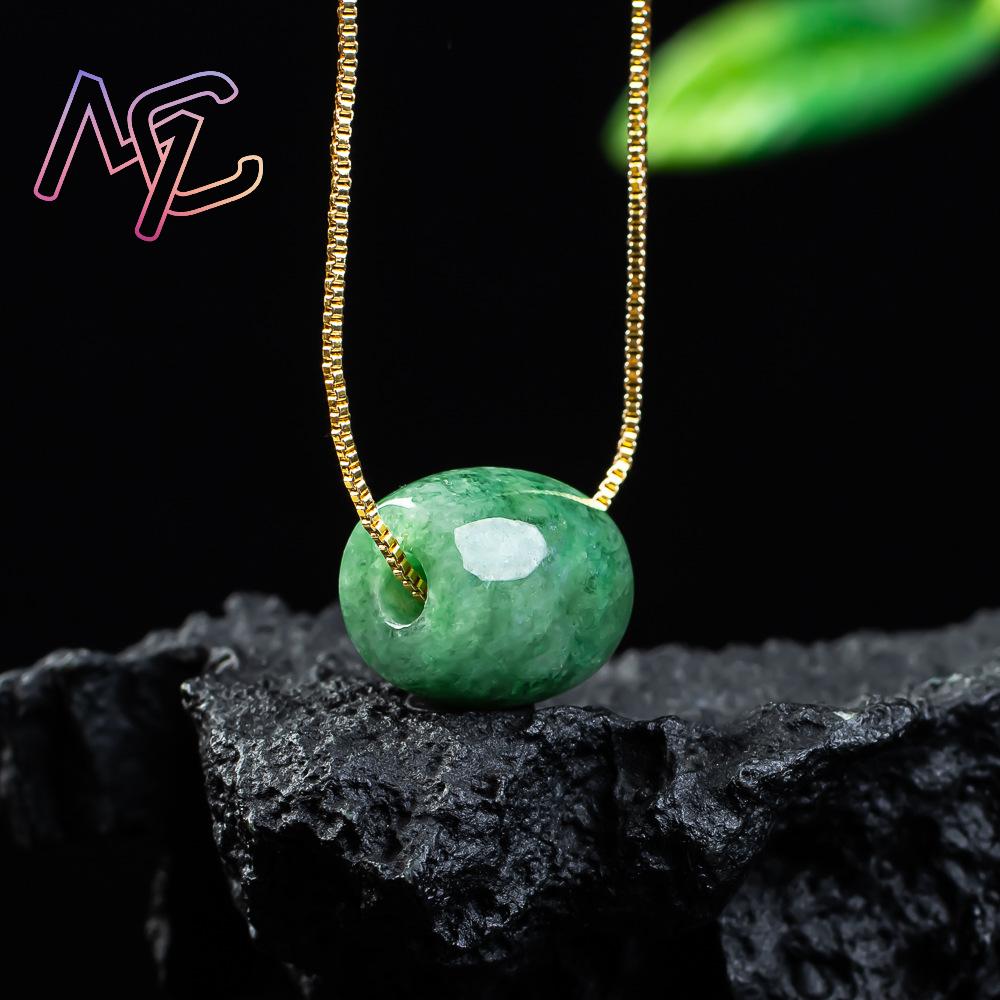 Natural real jade grânulo ping - Necklaces avaliação e preço