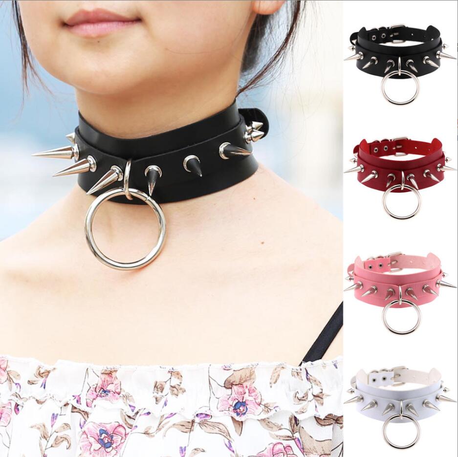 Long Spiked Gargantilha Punk C - Goth Punk Spike Choker avaliação e preço