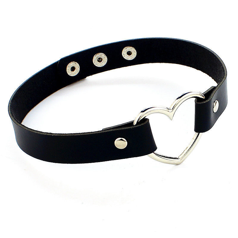 Colar punk de couro tipo garga - Goth Punk Spike Choker avaliação e preço