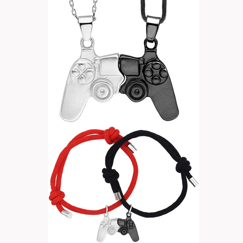 Conjunto de Colar e Pulseira M - Magnetic Couple Matching Necklaces avaliação e preço
