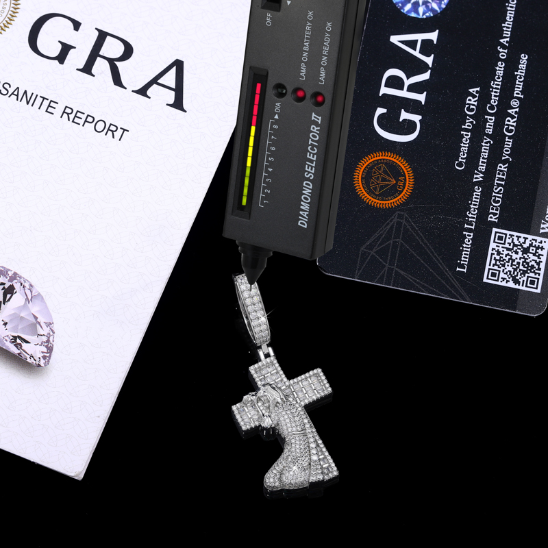 Pingente TUHE New Jesus Cross  - 925 Sterling Silver Chain Necklace Men avaliação e preço