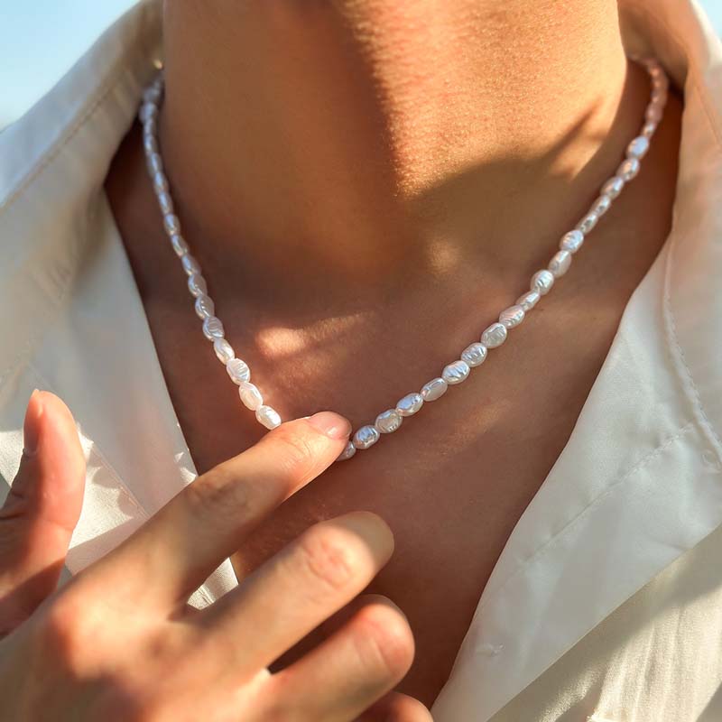 Gargantilha de pérolas imitada - Pearl Choker Necklace Vintage avaliação e preço