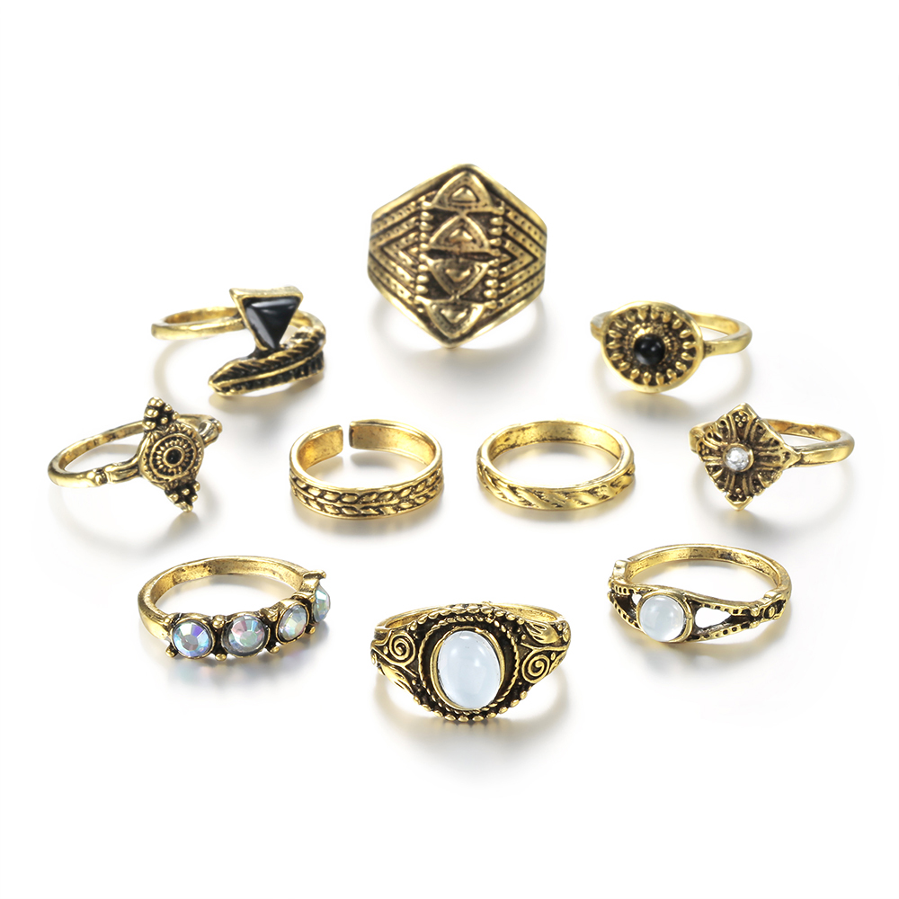 Meyfflin conjunto de anel de j - Vintage Punk Knuckle Rings Set avaliação e preço