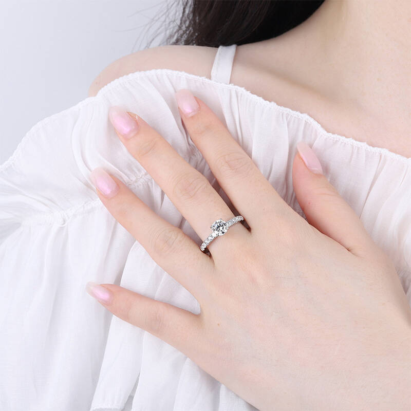 Anel Clássico de Moissanite Az - Moissanite Engagement Ring 1 Carat avaliação e preço