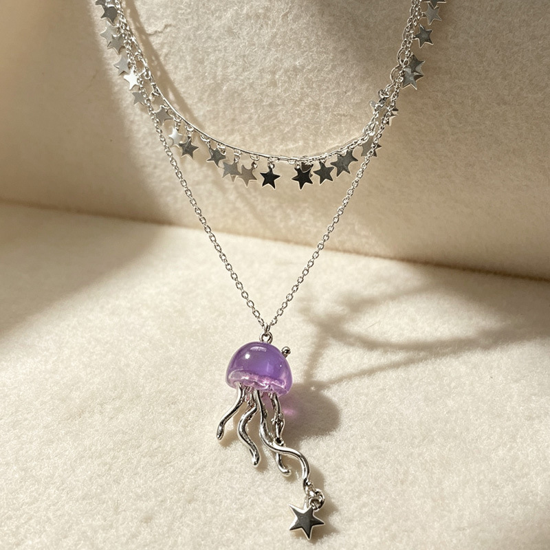 Conjunto de Colar Choker Duplo - Layered Pendant Necklace Aesthetic avaliação e preço