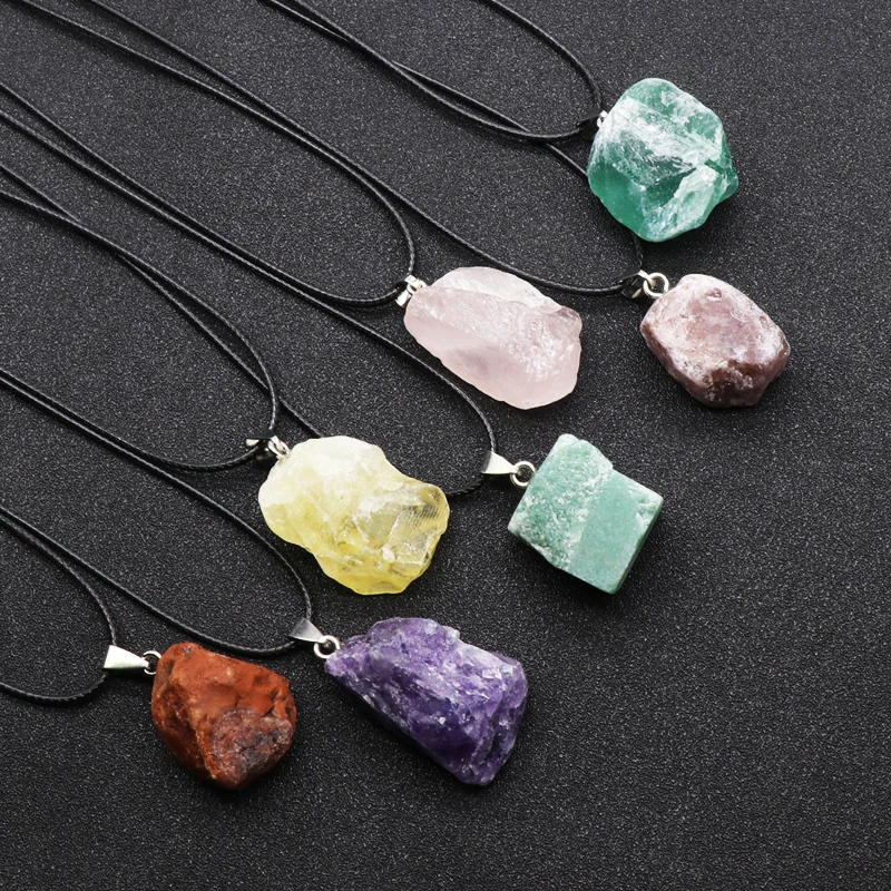 frete grátis,Natural ametistas - Crystal Pendant Necklace Natural Stone avaliação e preço