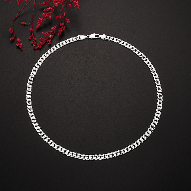 Quente 925 prata esterlina cha - Cuban Link Chain 12Mm avaliação e preço