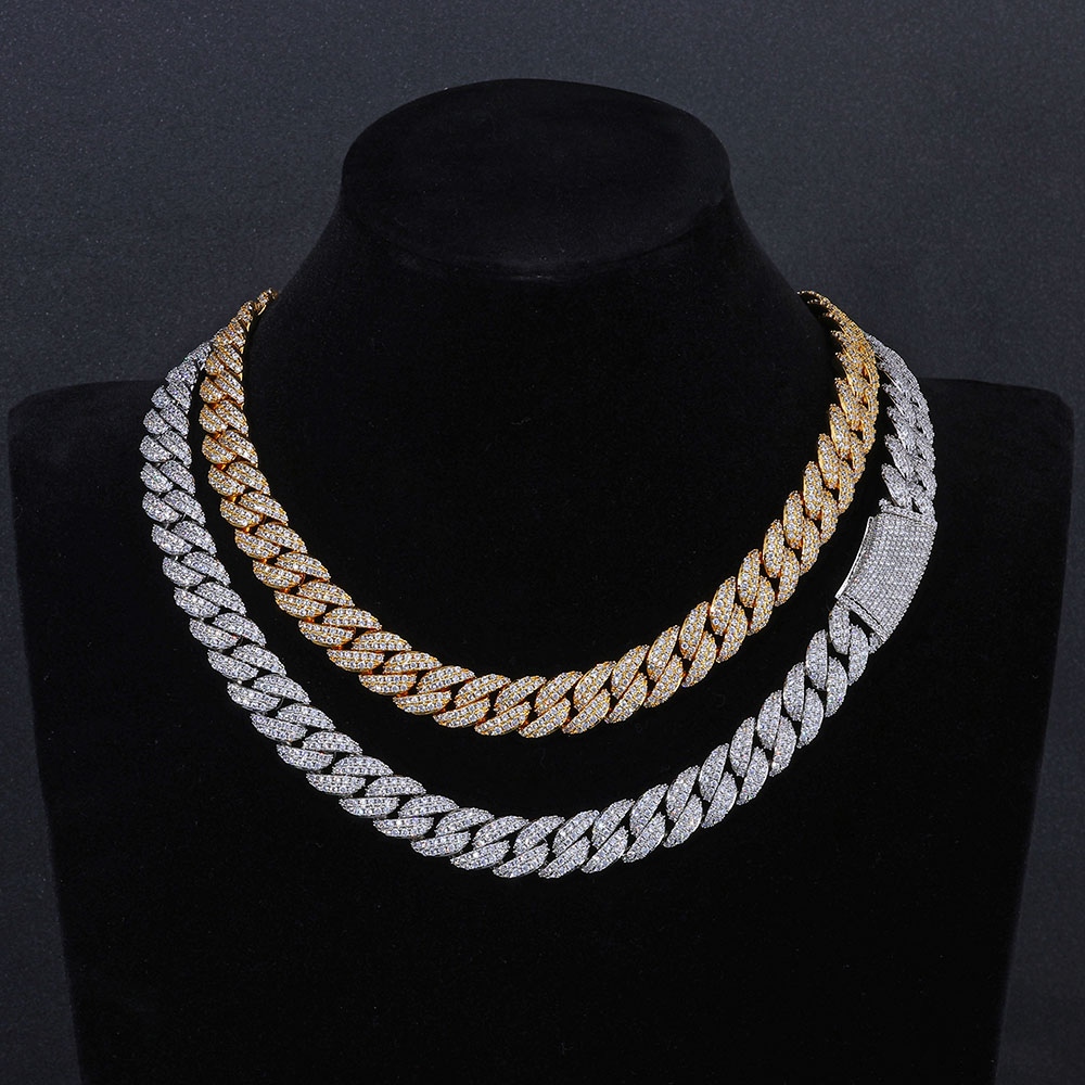 ESKEEM Novo Estilo 13MM Iced O - Cuban Link Chain 12Mm avaliação e preço