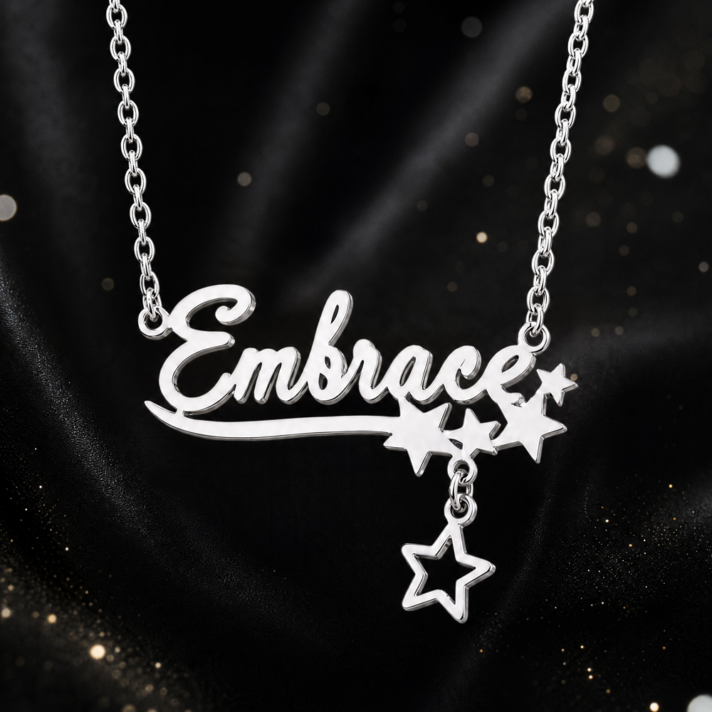 Colar com nome de borboleta pe - Custom Name Necklace Stainless Steel avaliação e preço