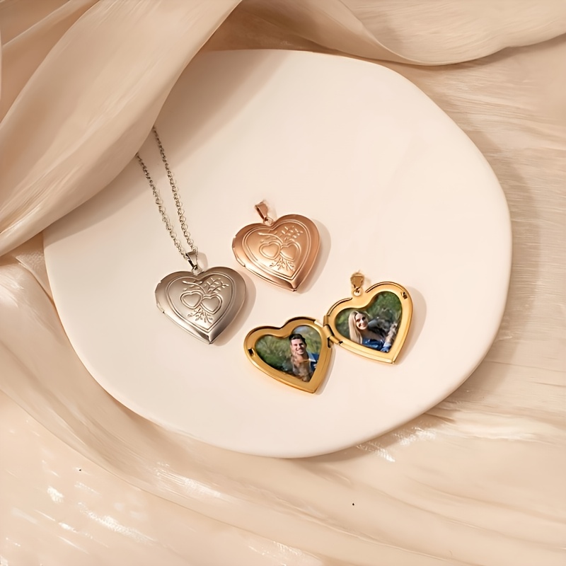 Colar Personalizado com Foto 1 - Heart Locket Necklace Photo avaliação e preço