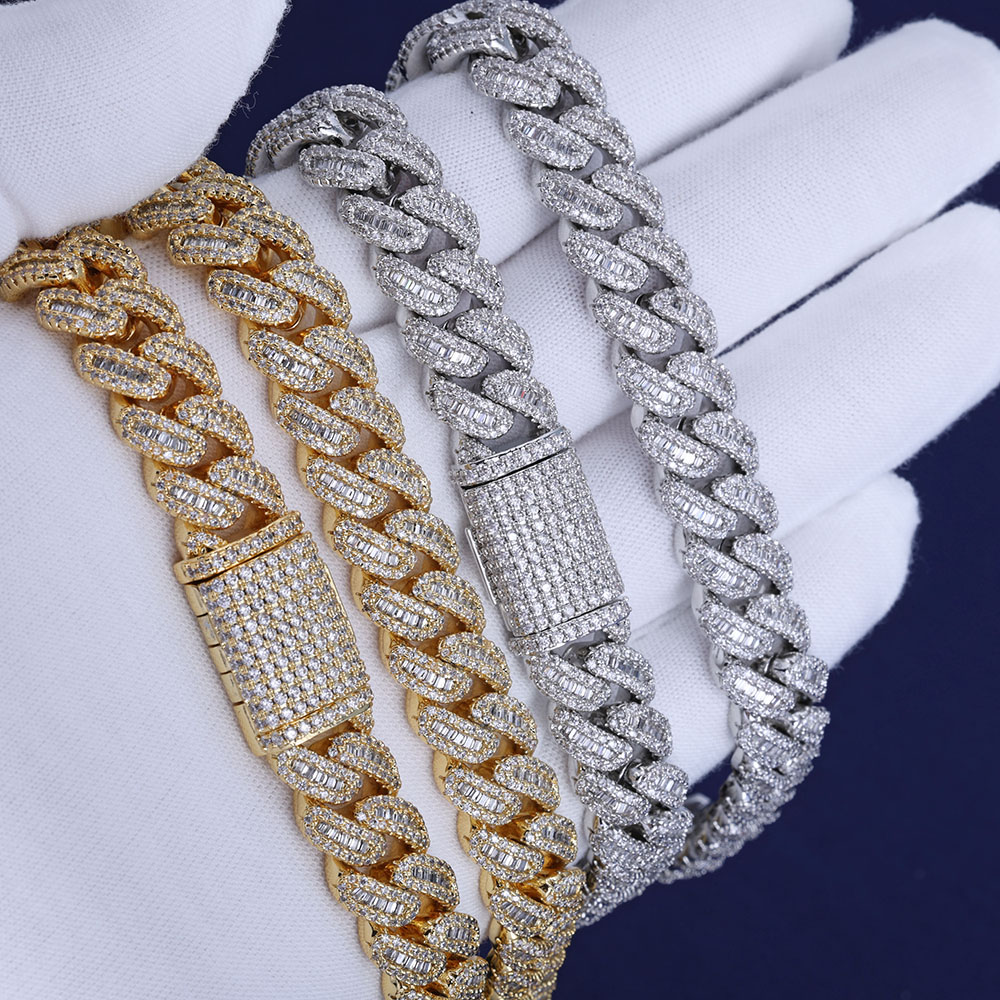 NUOYA Hip Hop Jóias de Alta Qu - Cuban Link Chain 12Mm avaliação e preço