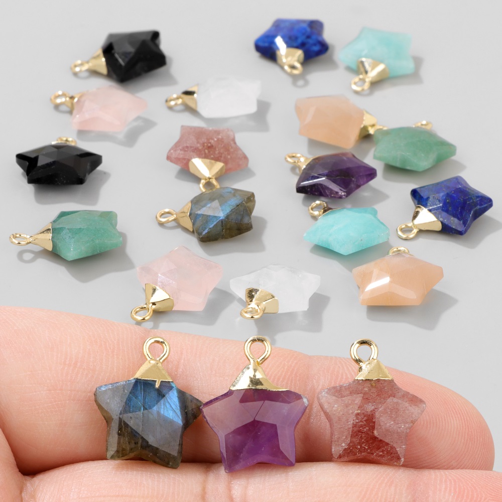 Natural Quartz Crystal Jades E - Crystal Pendant Necklace Natural Stone avaliação e preço