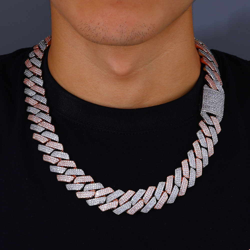 Colar Nuoya de Corrente Mosaic - Cuban Link Chain 12Mm avaliação e preço